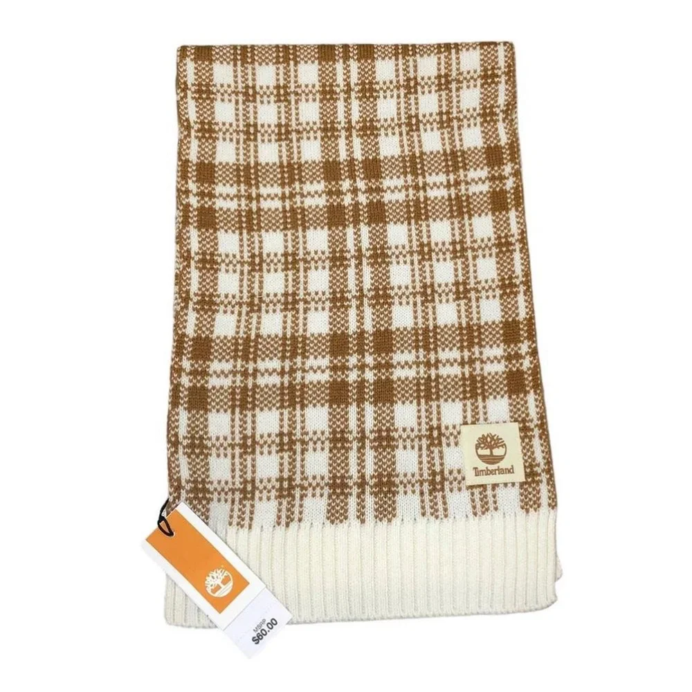 TIMBERLAND Scarf OS Wheat Plaid